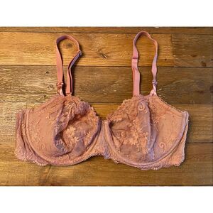 Victoria’s Secret 38DD dream angels push-up without padding blush pink lingerie